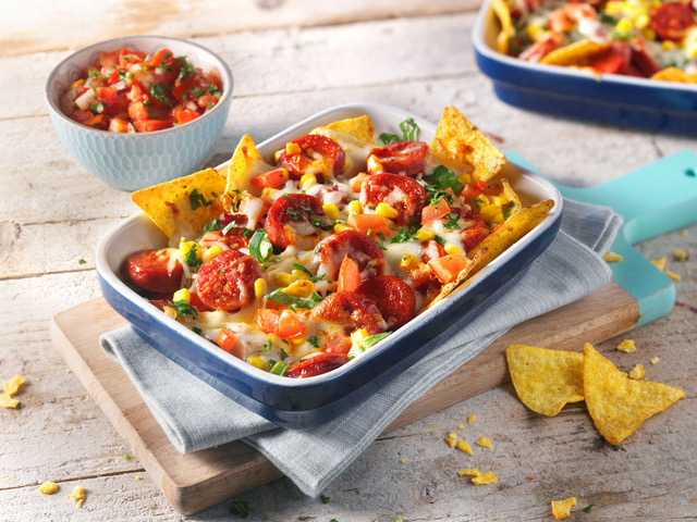 Nacho Chorizo Gratin