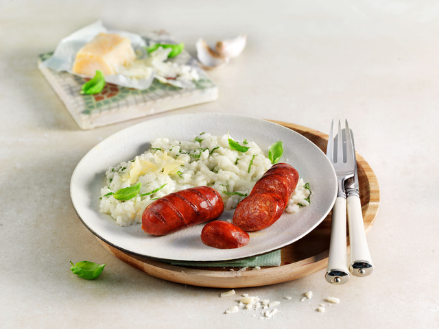 Risotto gegrillte Chorizo