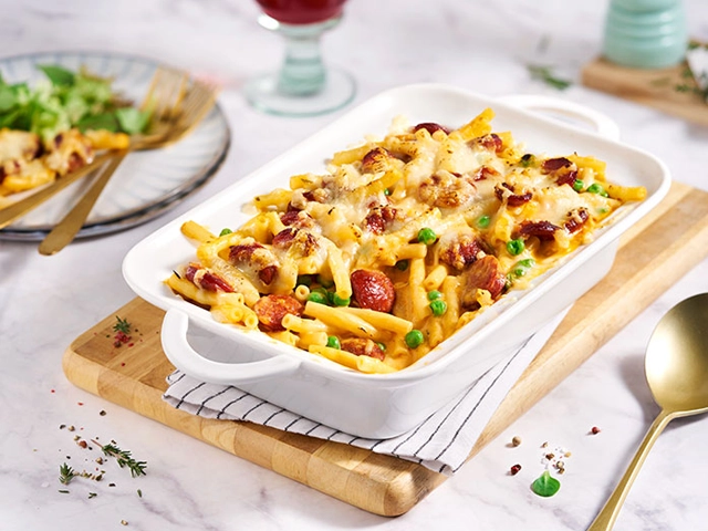 Pasta al forno mit Chorizo